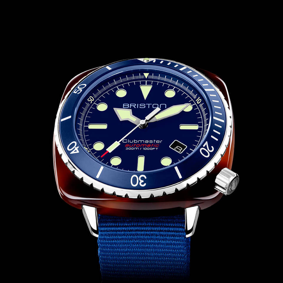 briston-clubmaster-diver-pro-bleu-marine-44-mm-montre-automatique-hms-300-m image 2