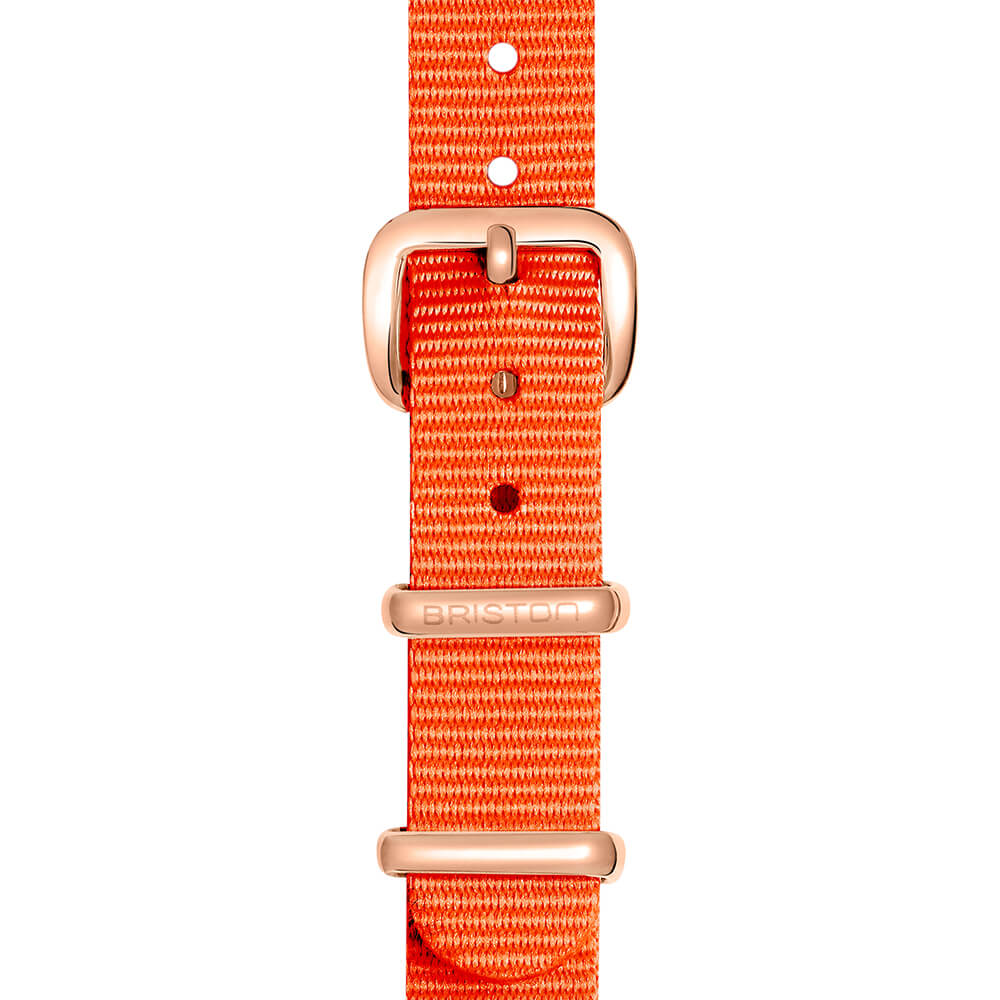 briston-bracelet-type-nato-12-mm-orange-nylon-double-tour-clubmaster-lady image 4
