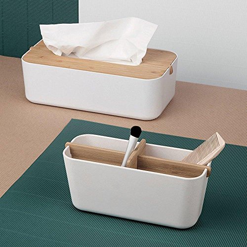 lexon-lh43w8-bo-te-mouchoirs-bambou-blanc-26-5-x-13-7-x-8-cm image 5