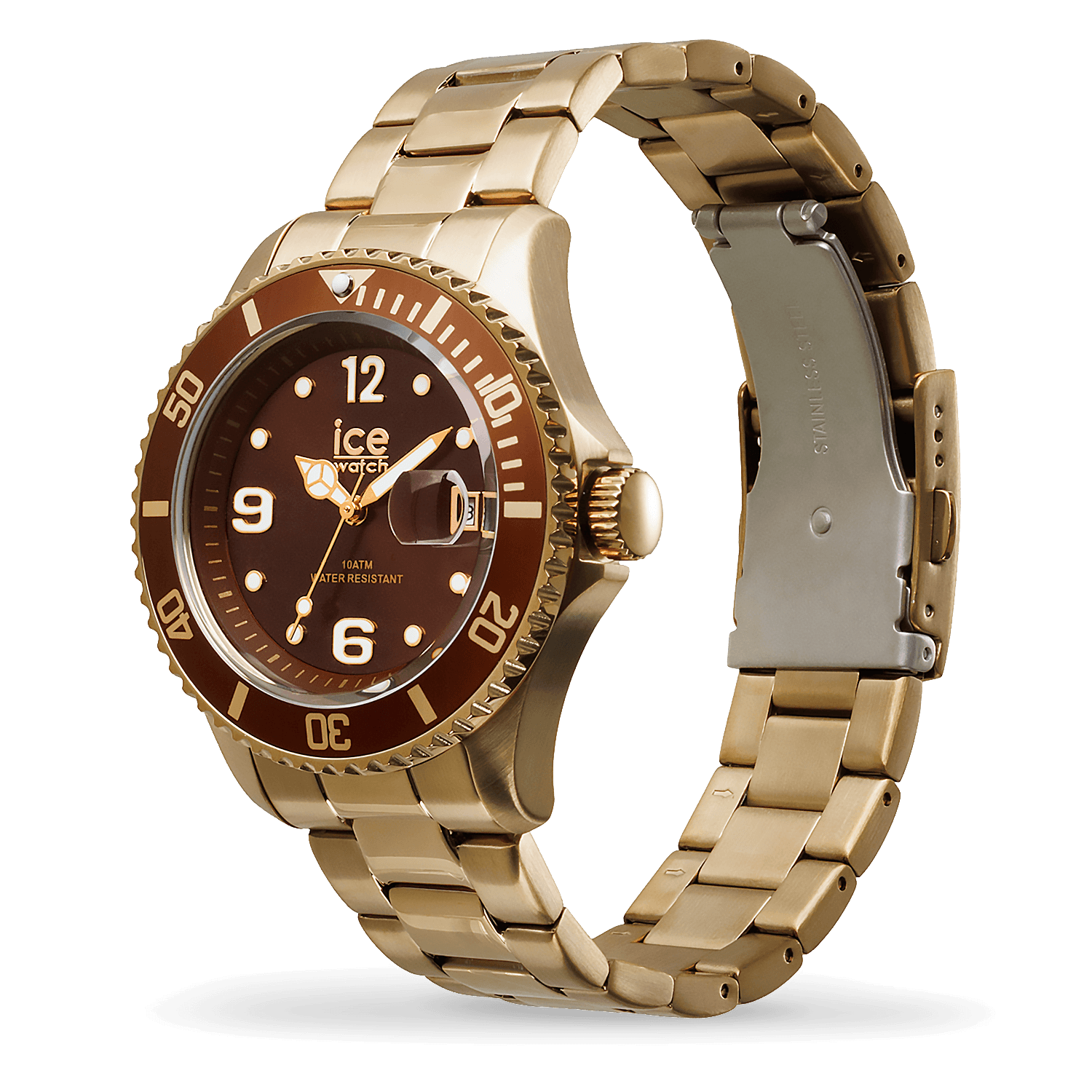ice-watch-ice-steel-montre-homme-acier-gold-bronze-cadran-marron image 2