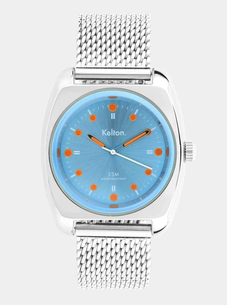 kelton-rc2-montre-homme-blue-orange-maille-milanaise image 1