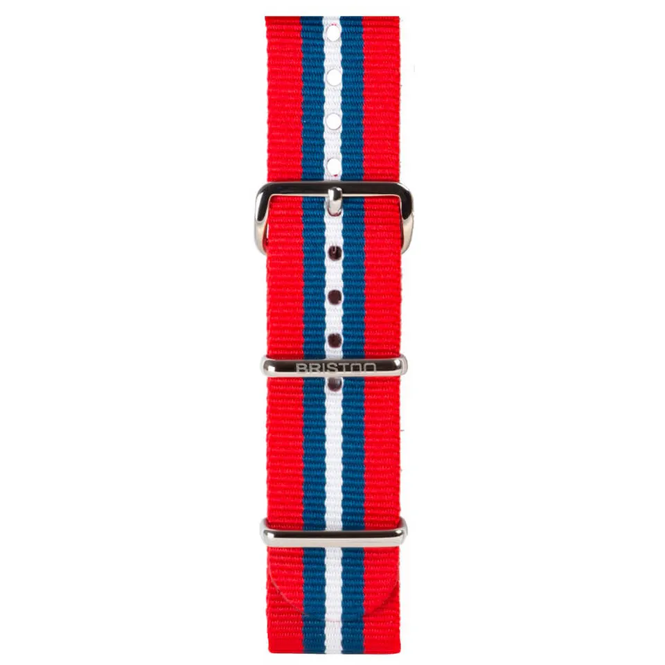 briston-bracelet-type-nato-nylon-ray-rouge-bleu-blanc-20-mm image 1