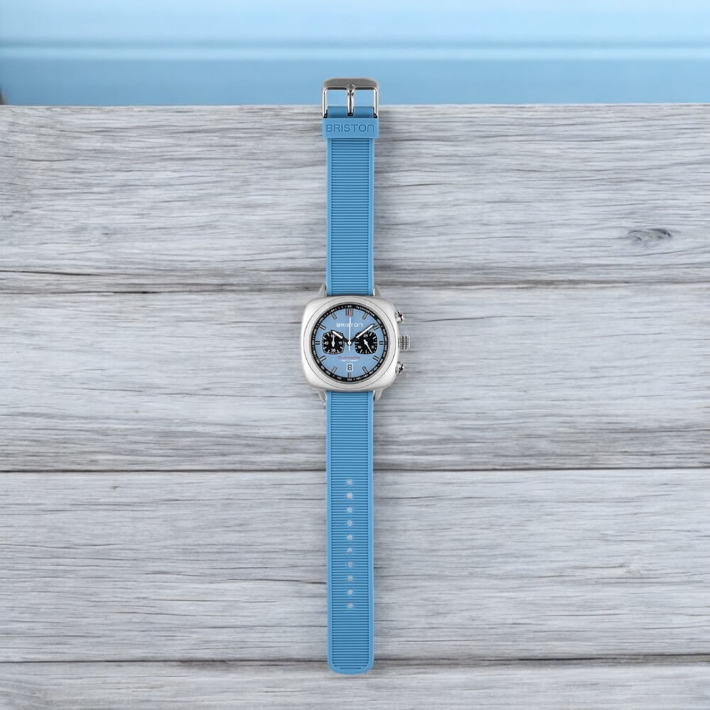 briston-bracelet-rubber-20-mm-bleu-clair-silicone image 2