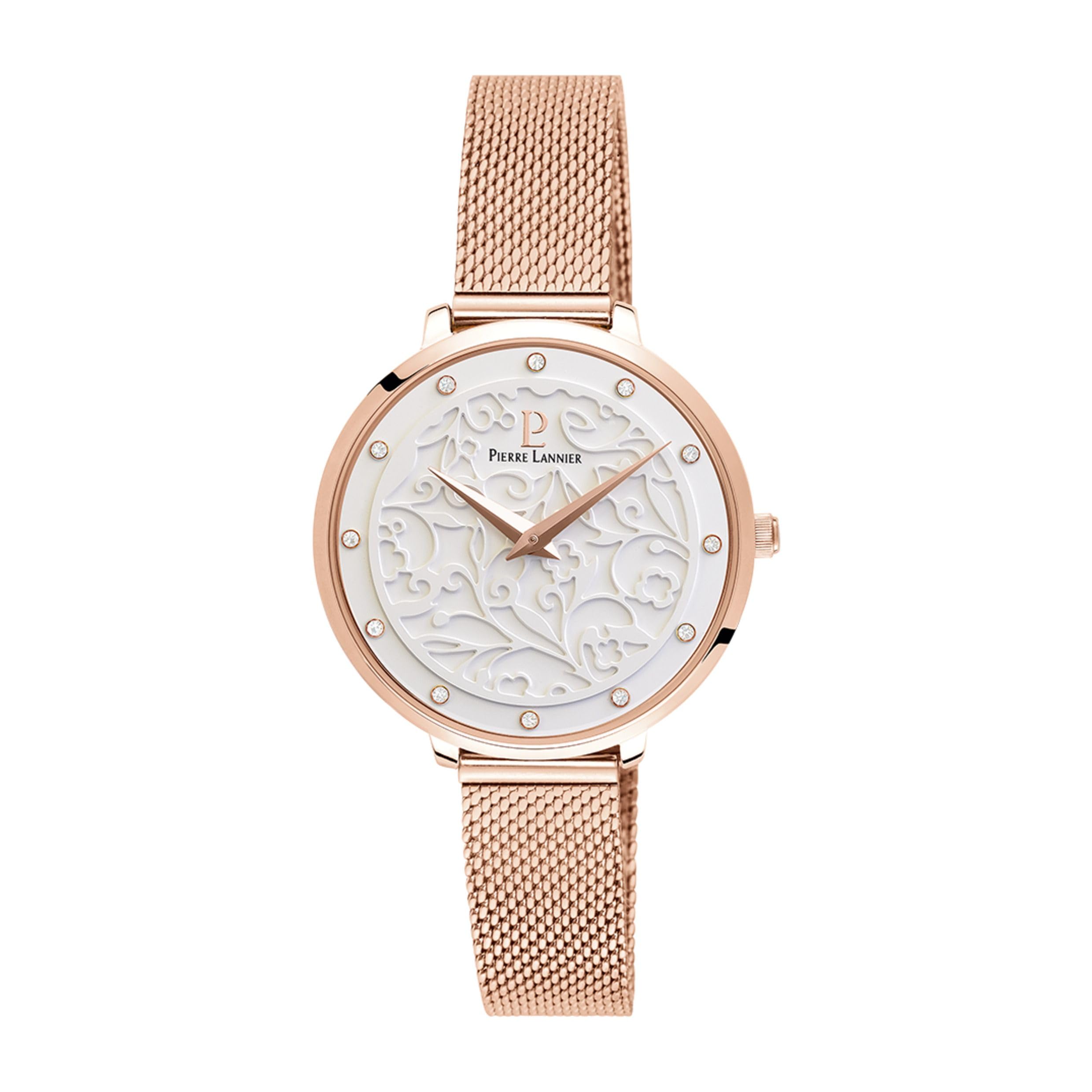 pierre-lannier-montre-femme-acier-rose-bo-tier-rond-33-mm image 4