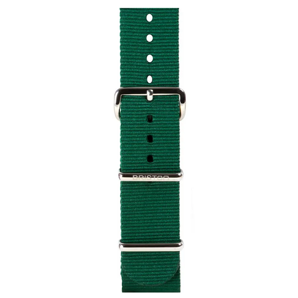 briston-clubmaster-classic-bracelet-type-nato-vert-anglais-20-mm image 1