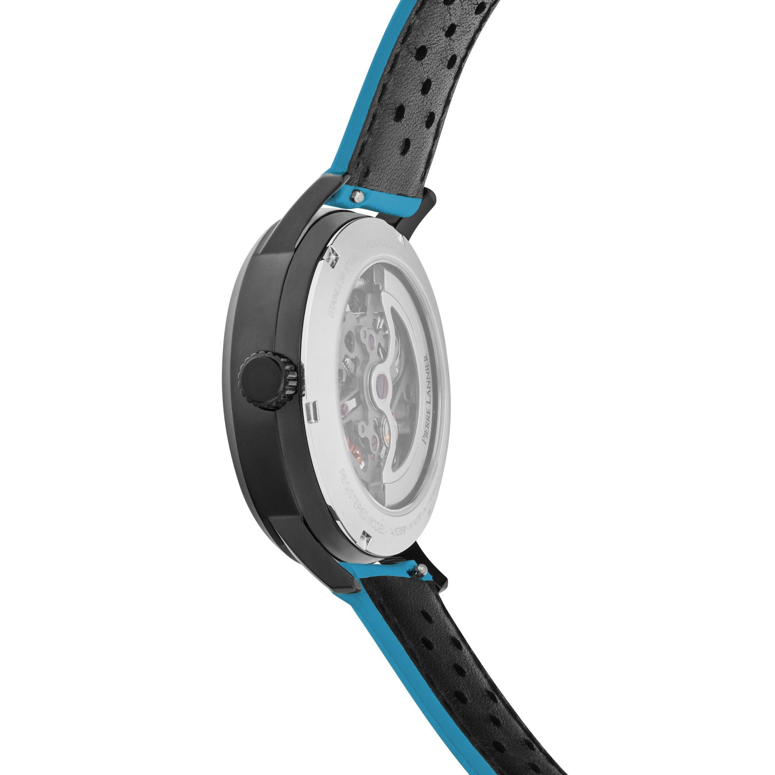 pierre-lannier-montre-automatique-paddock-39-mm-acier-inoxydable-5-atm-2 image 2