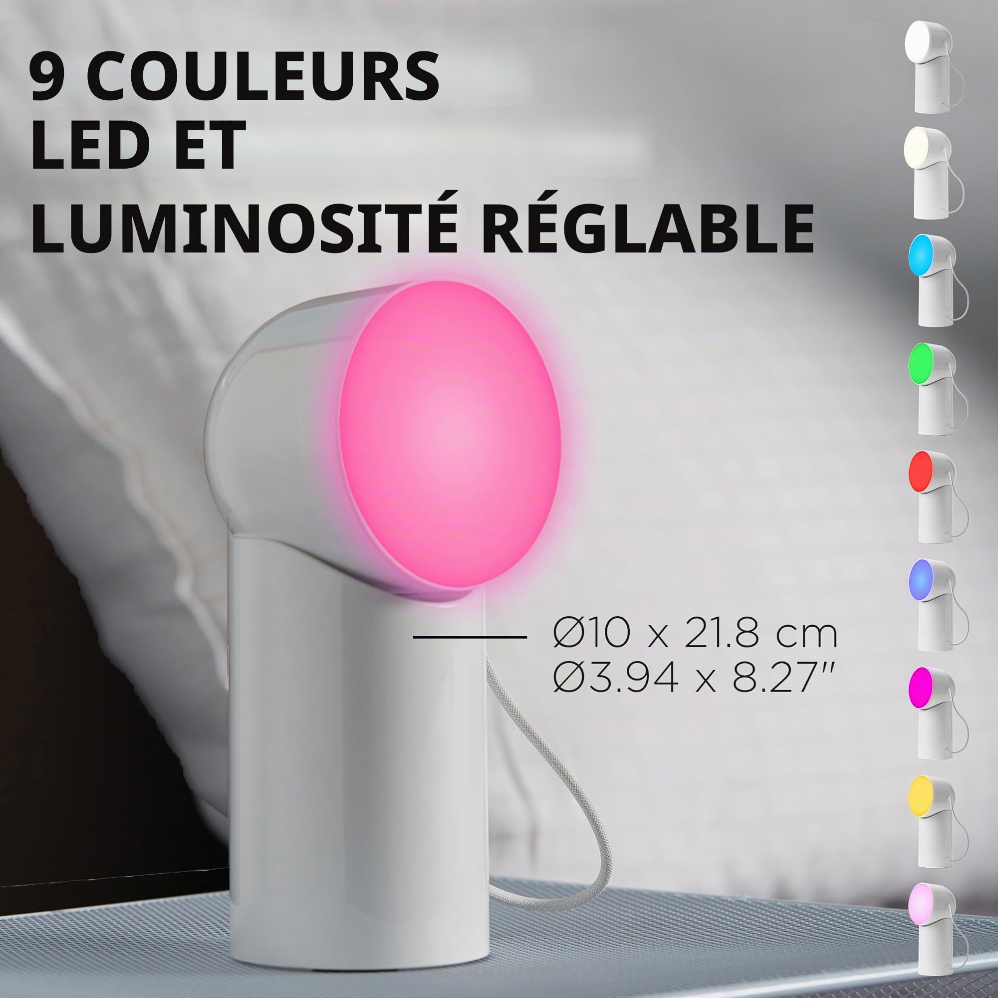 lexon-orbe-lampe-led-de-table-rechargeable-sans-fil-t-te-amovible-magn-tique-bla image 3