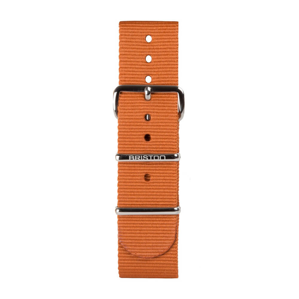 briston-bracelet-type-nato-20-mm-marron-fonc image 2