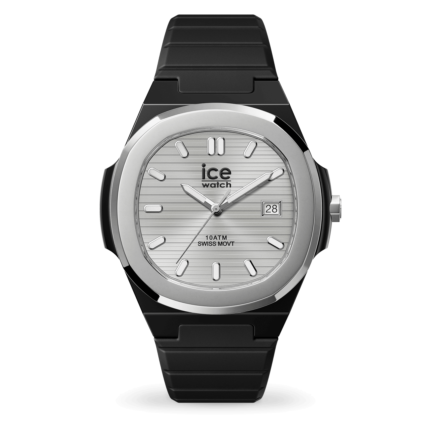 ice-watch-ice-power-pw7-montre-mixte-silicone-noir-cadran-silver-dateur image 1