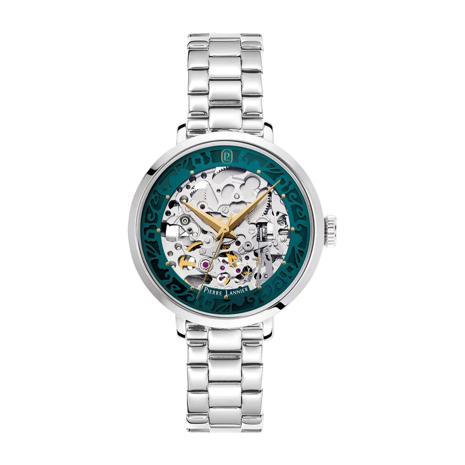 pierre-lannier-automatic-montre-automatique-35-mm-acier-inoxydable image 1
