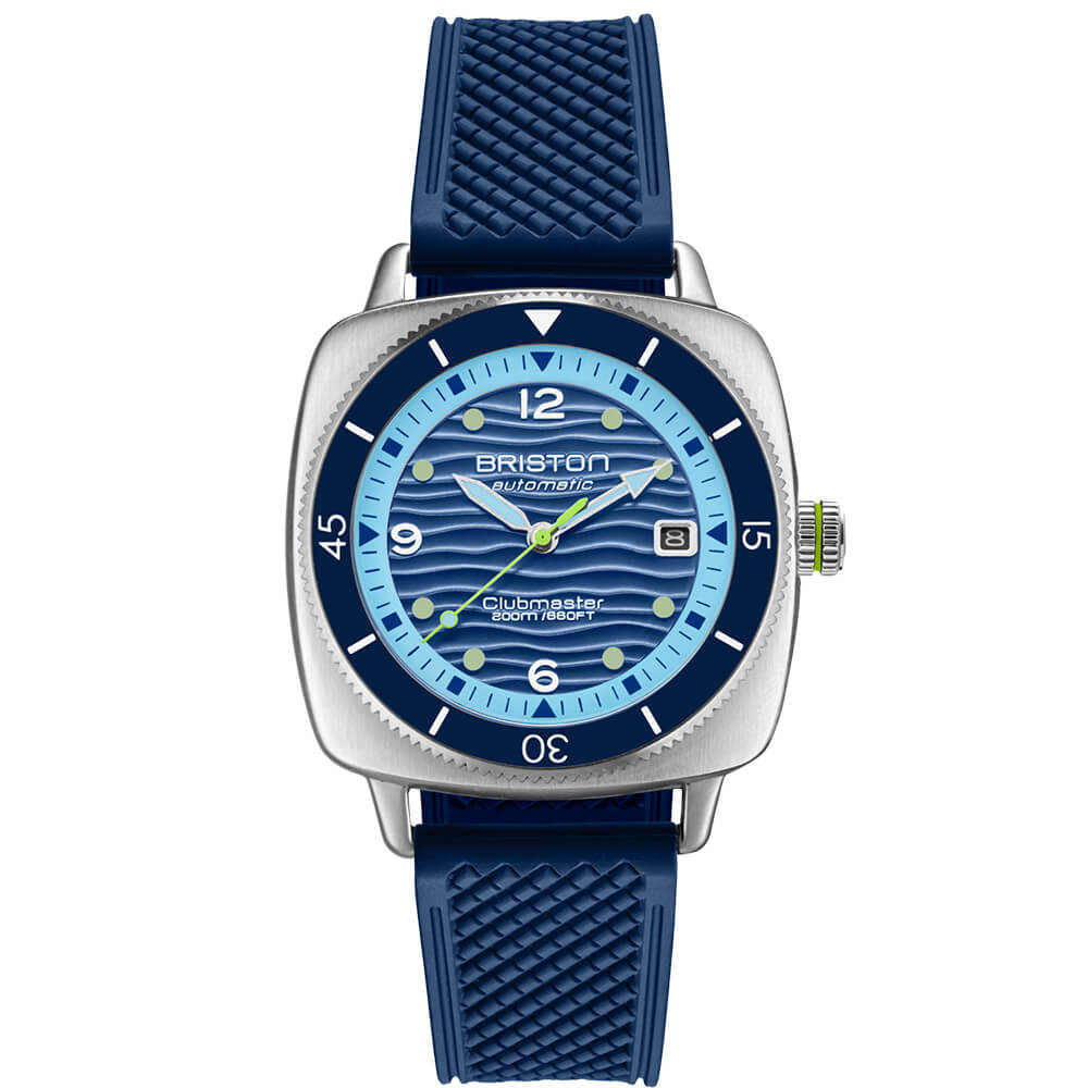 briston-clubmaster-legend-diver-ocean-hms-automatique-40-mm-acier-bleu image 1