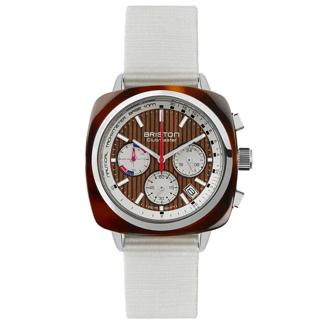 briston-clubmaster-regatta-chronographe-42-mm-noyer-blanc image 1