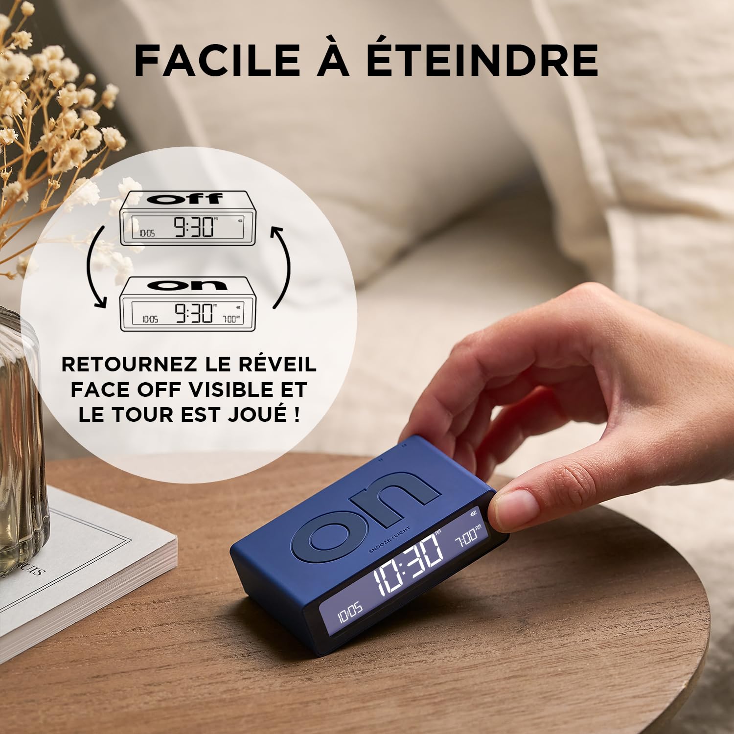 lexon-flip-mini-r-veil-de-voyage-led-tactile-blanc image 3