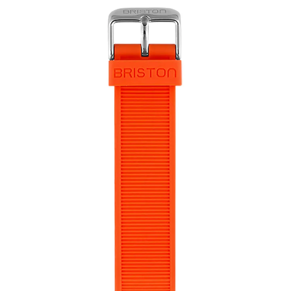 briston-bracelet-rubber-20-mm-orange image 1