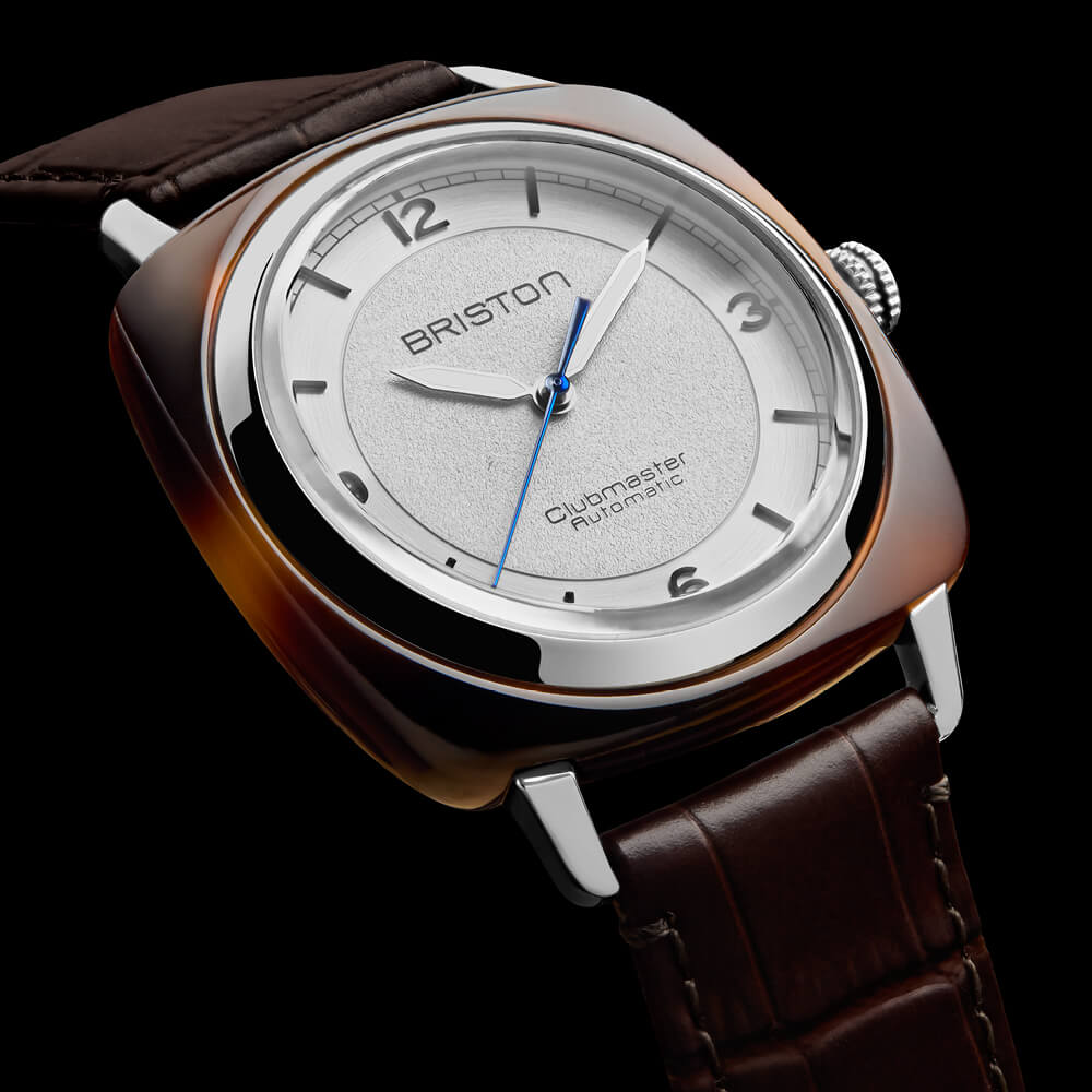 briston-clubmaster-legend-classic-montre-automatique-hms-39-mm-blanc-marron image 2