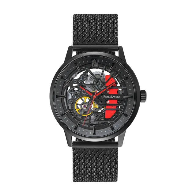 pierre-lannier-paddock-montre-automatique-acier-43-mm-5-atm image 1