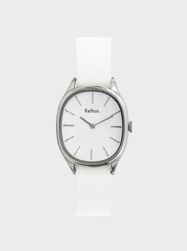 kelton-colorama-montre-blanche-ovale-assembl-e-en-france image 1