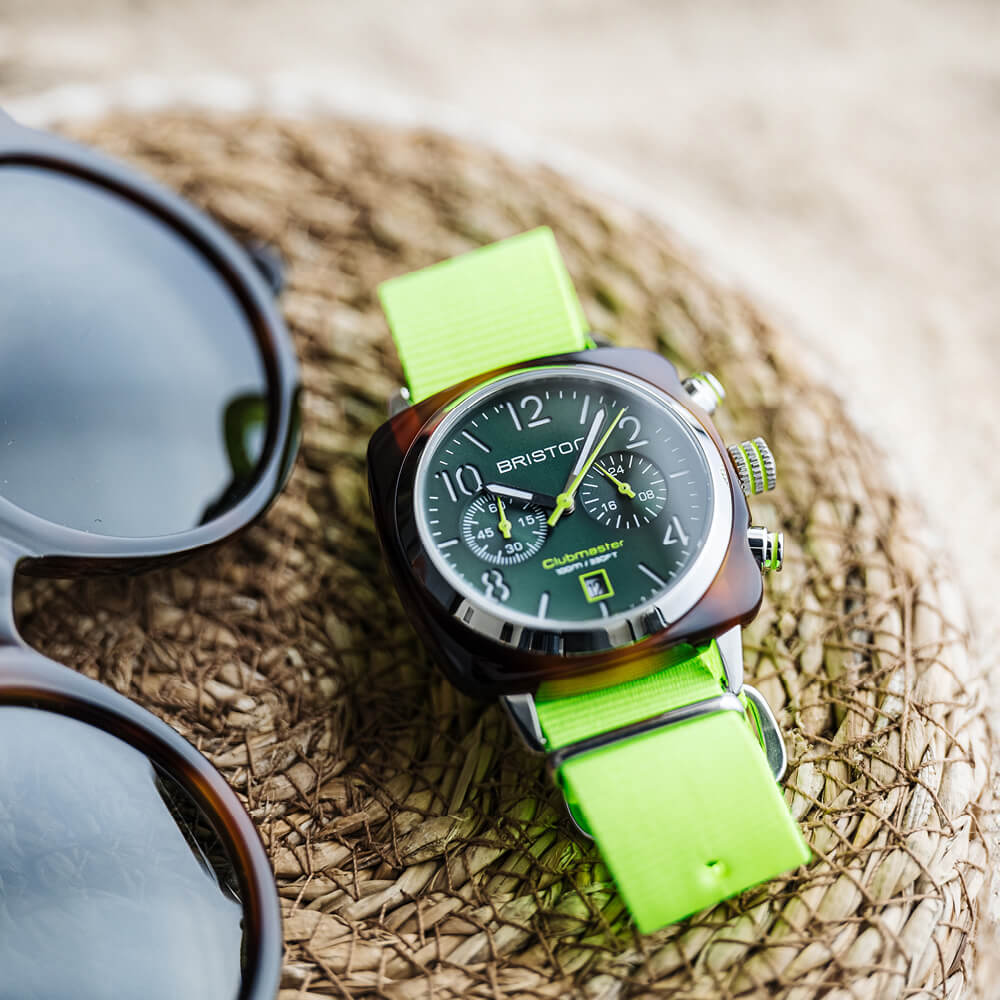 briston-bracelet-type-nato-jaune-fluo-20-mm image 2