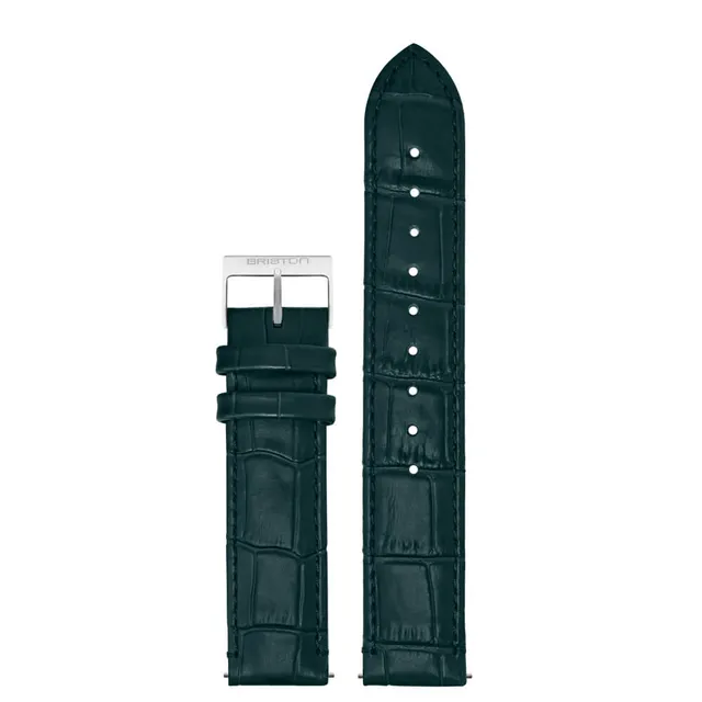 briston-bracelet-cuir-18-mm-vert-anglais-mat-fa-on-alligator image 1
