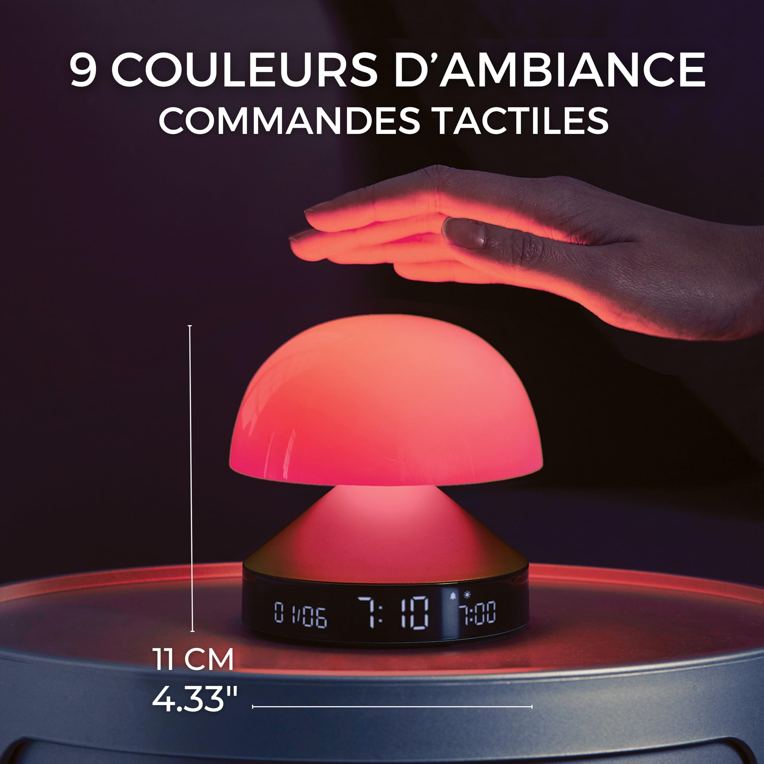 lexon-mina-sunrise-r-veil-lumineux-simulateur-d-aube-aluminium image 3
