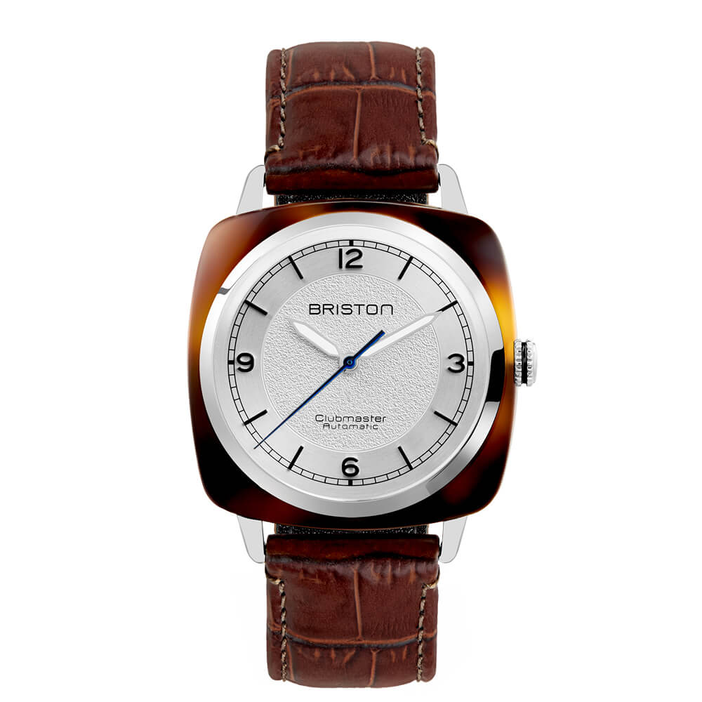 briston-clubmaster-legend-classic-montre-automatique-hms-39-mm-blanc-marron image 1