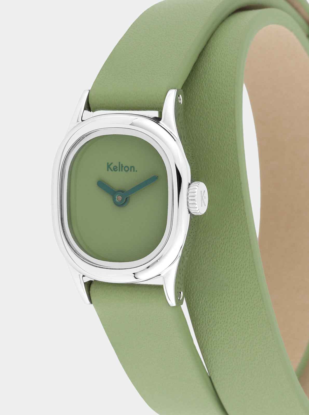kelton-minicolo-sauge-montre-bijou-double-tour-cuir image 3