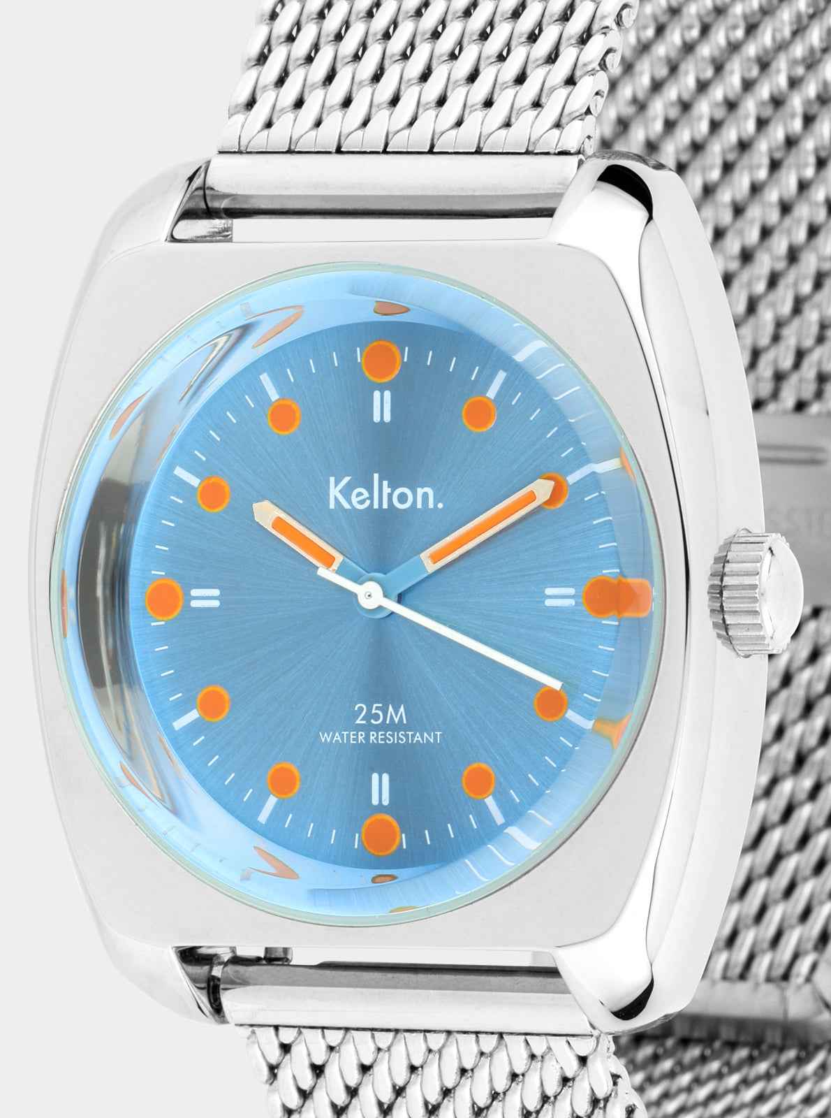 montre-kelton-rc2-bleu-orange-bracelet-mesh-acier image 3