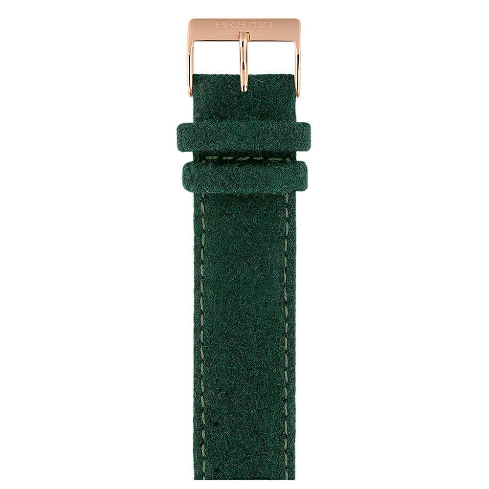 briston-clubmaster-classic-bracelet-flanelle-vert-anglais-20-mm image 2