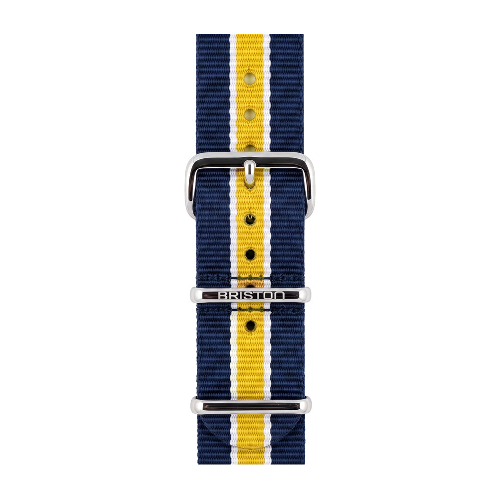 briston-bracelet-type-nato-bleu-blanc-jaune-20-mm image 1