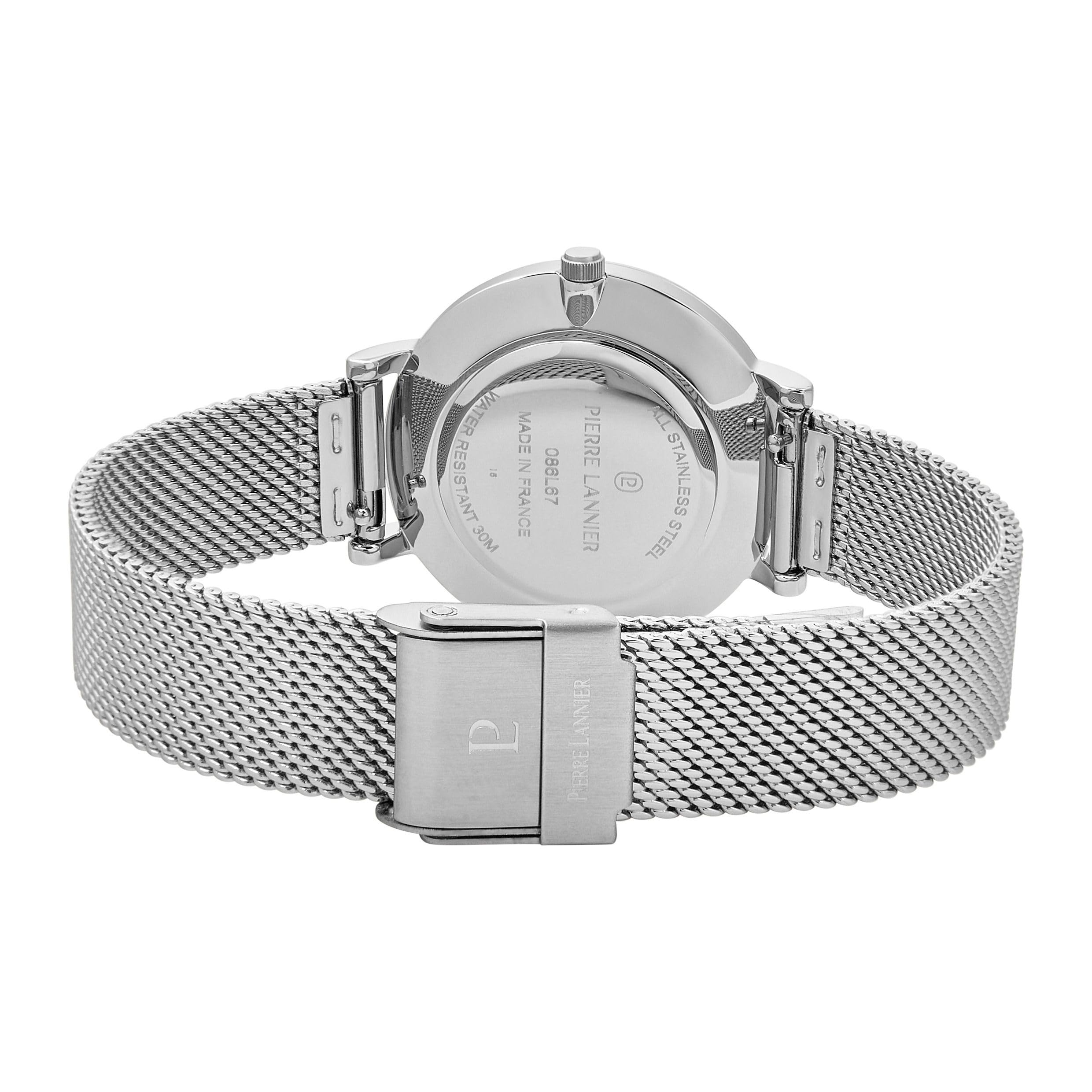 pierre-lannier-essential-montre-quartz-33-mm-acier-inoxydable-3-atm-4 image 4