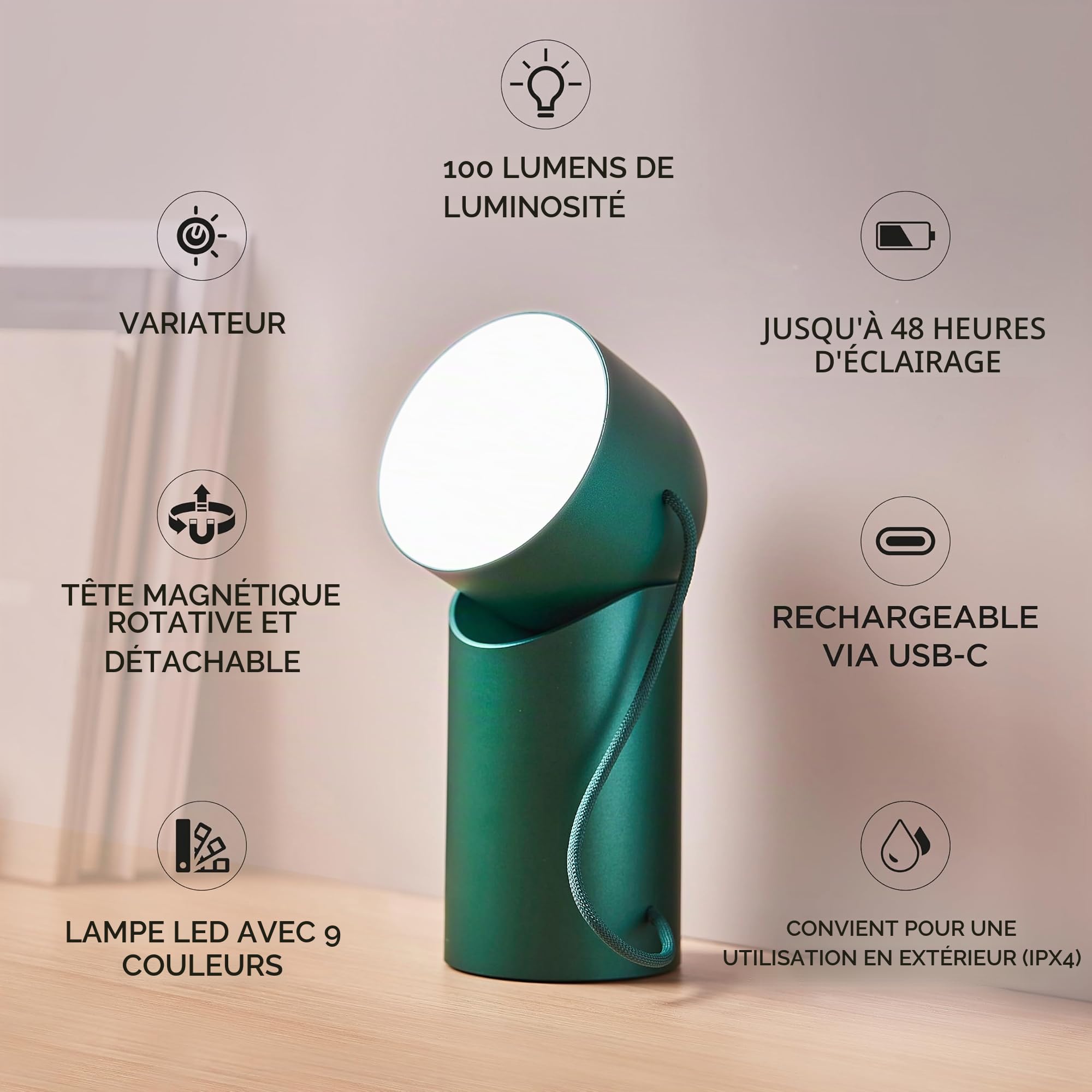 lexon-orbe-lampe-led-de-table-rechargeable-sans-fil-t-te-amovible-magn-tique-bla image 5