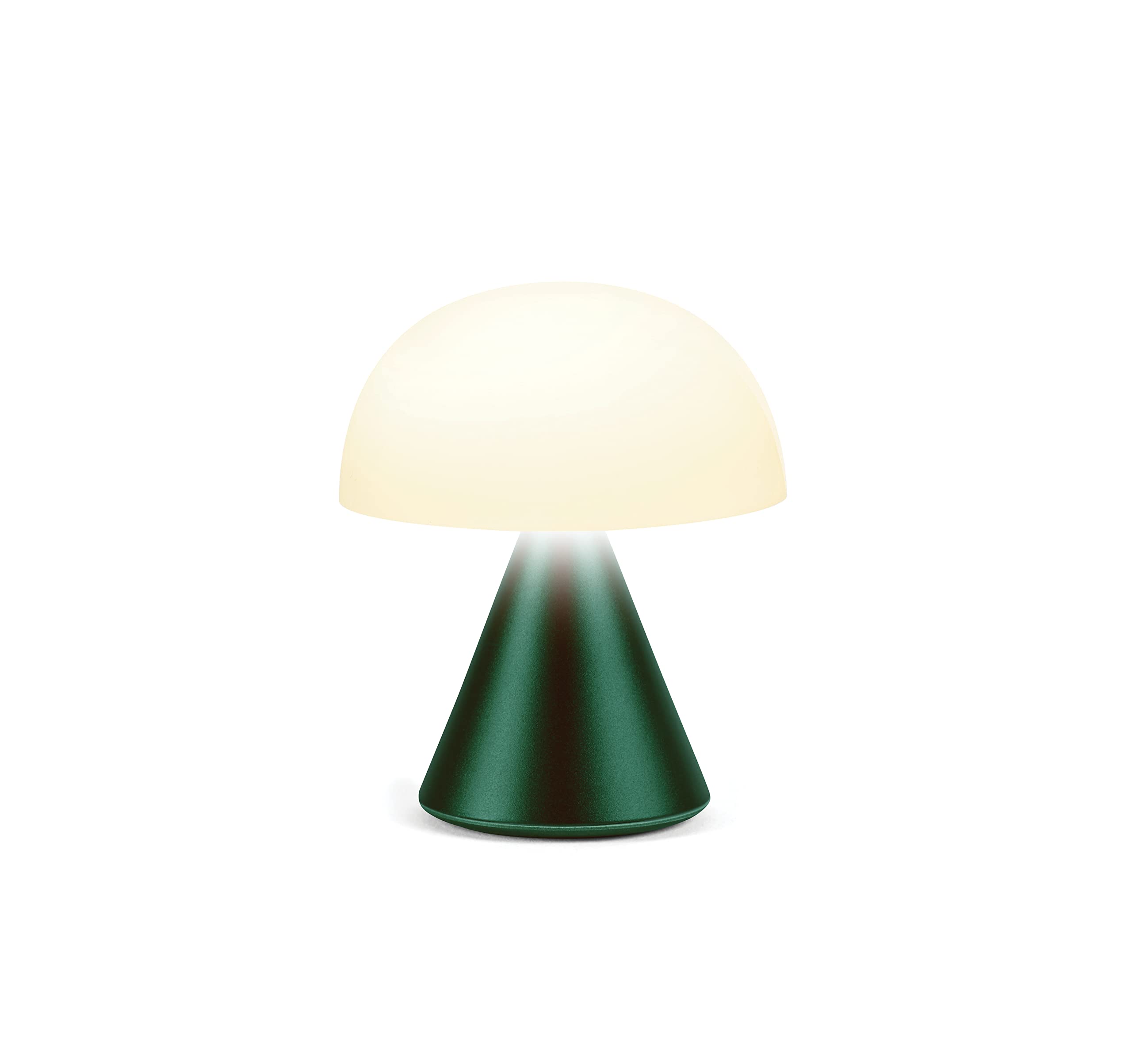 lexon-mina-mini-lampe-champignon-led-sans-fil-vert-sombre image 1