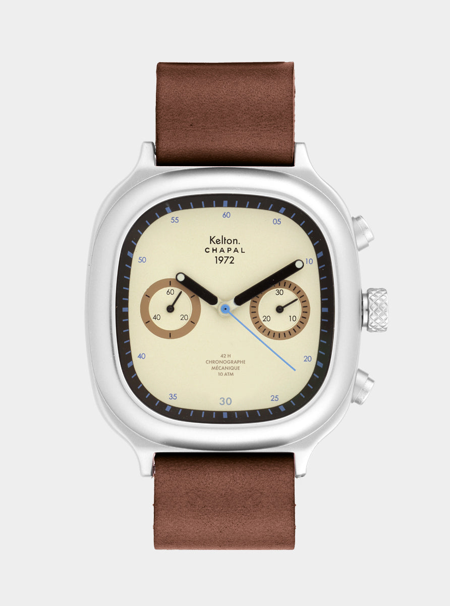 montre-chronographe-kelton-1972-skysand-x-chapal-dition-limit-e-100-ex image 1