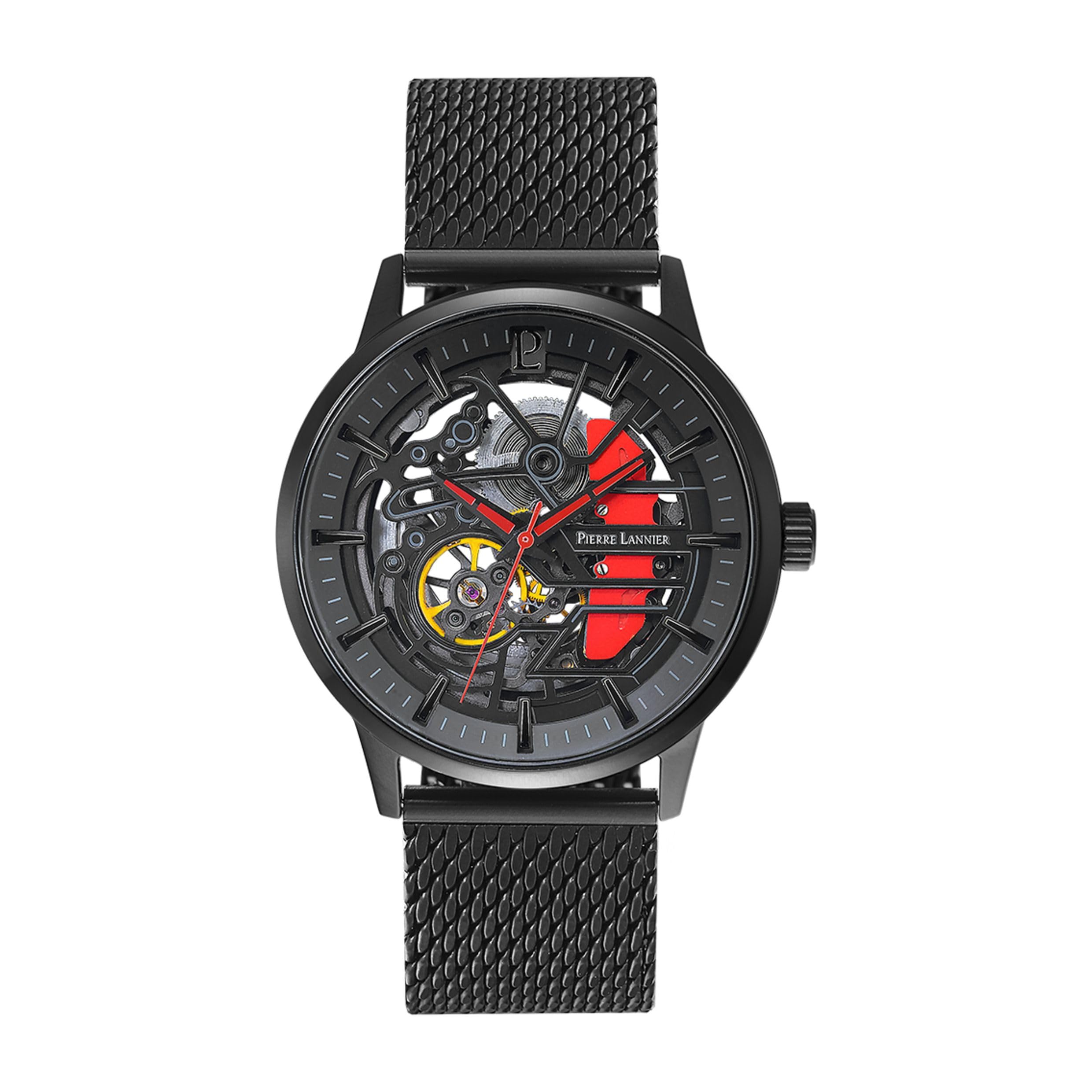 pierre-lannier-paddock-montre-automatique-acier-43-mm-5-atm image 1