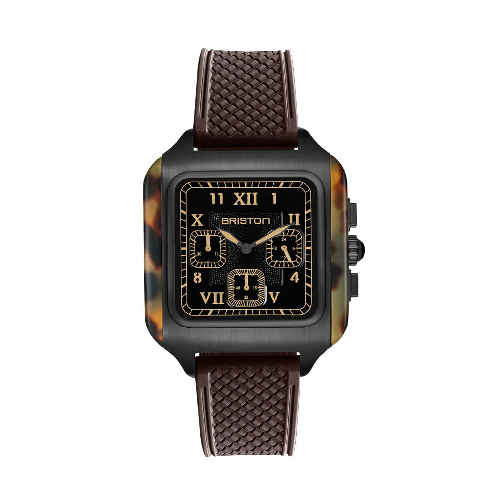briston-streamliner-kennedy-chrono-safari-pvd-noir-38-5-mm image 1