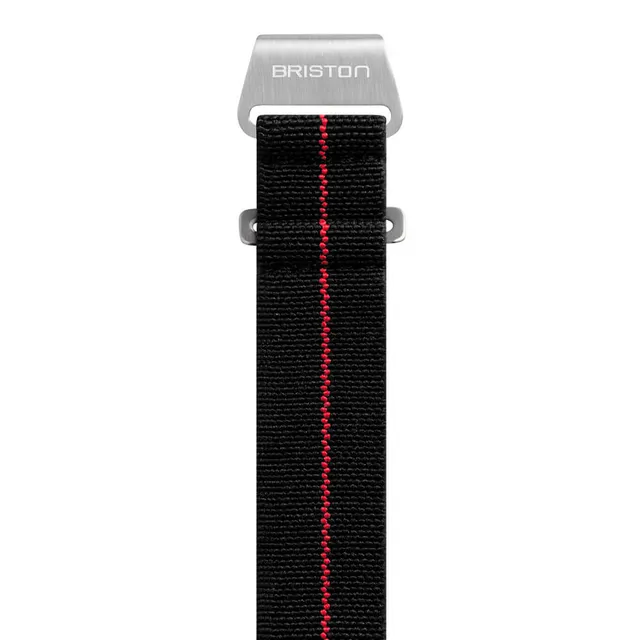 briston-bracelet-parachute-20-mm-noir-rouge image 1