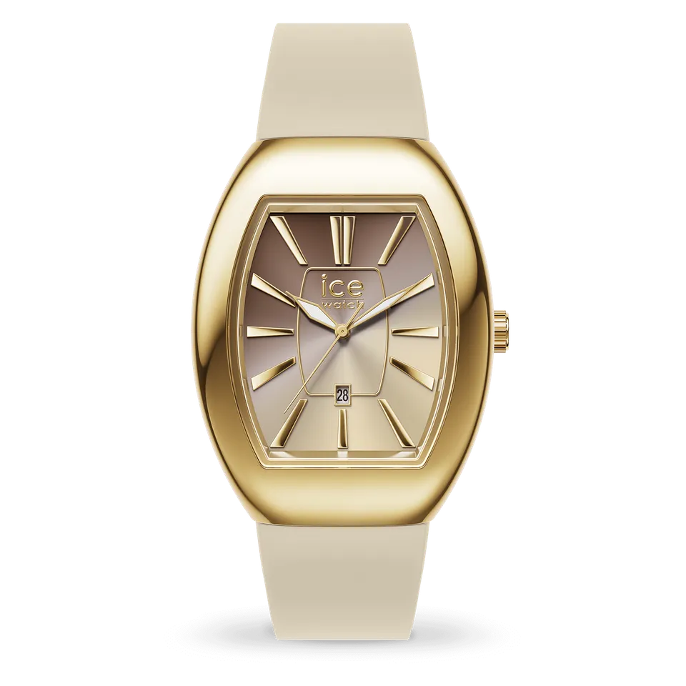 ice-watch-ice-dome-metal-almond-skin-montre-femme-silicone-dor image 1