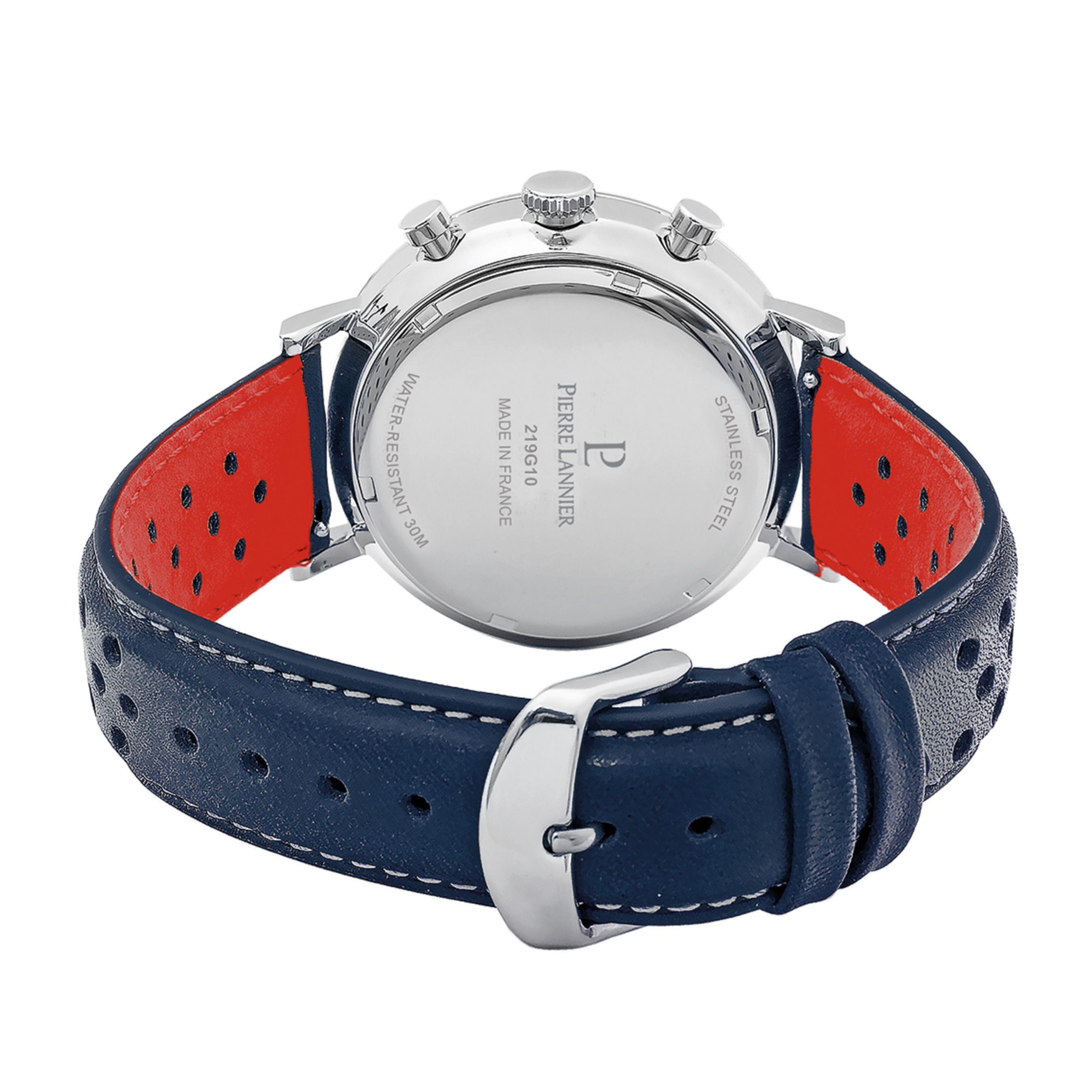 pierre-lannier-chronographe-baron-montre-homme-acier-inoxydable-43-mm-quartz-5-a image 4