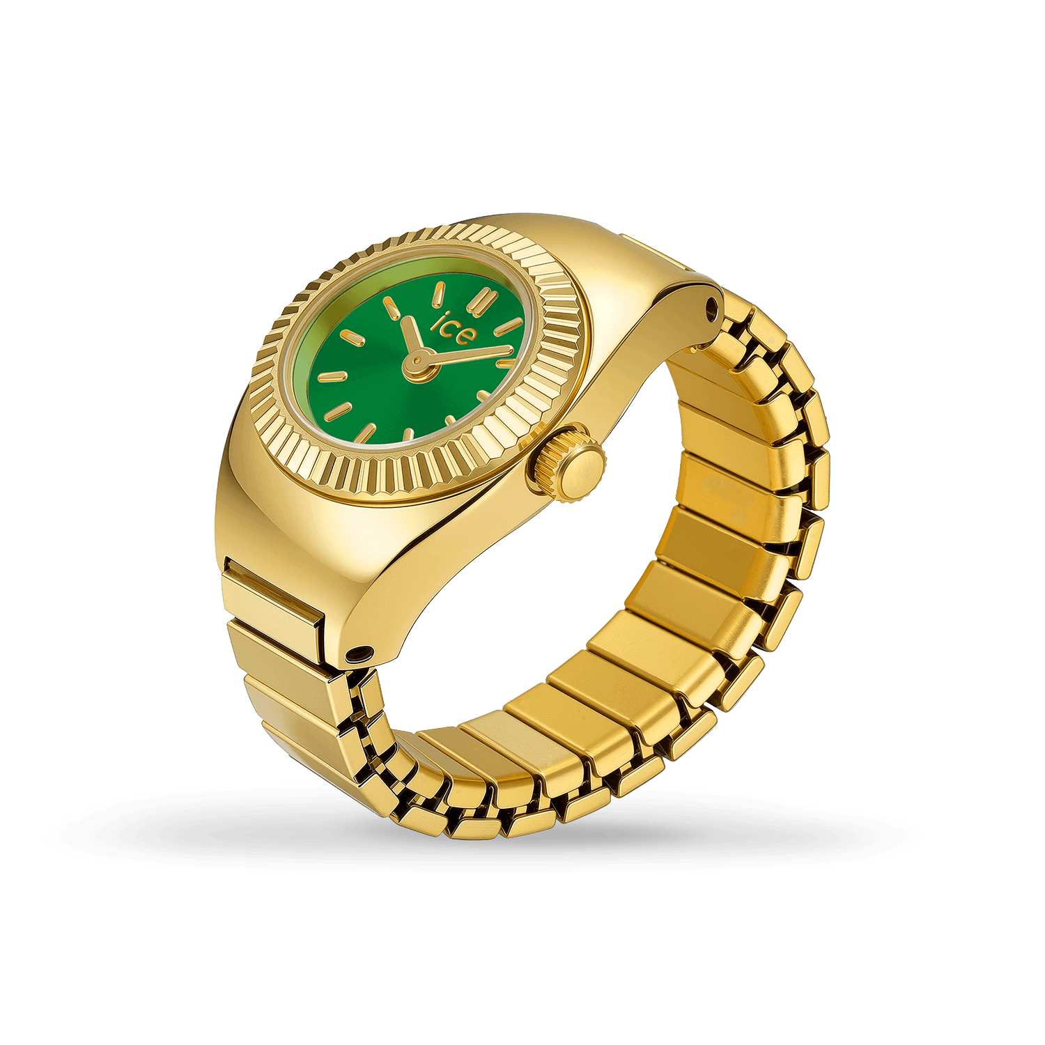 ice-watch-ice-glam-chouchou-montre-bague-dor-e-cadran-vert image 1