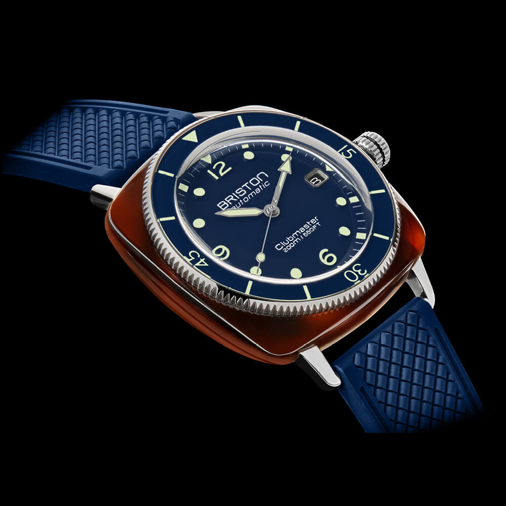 briston-clubmaster-legend-diver-montre-automatique-40-mm-bleu-marine image 2