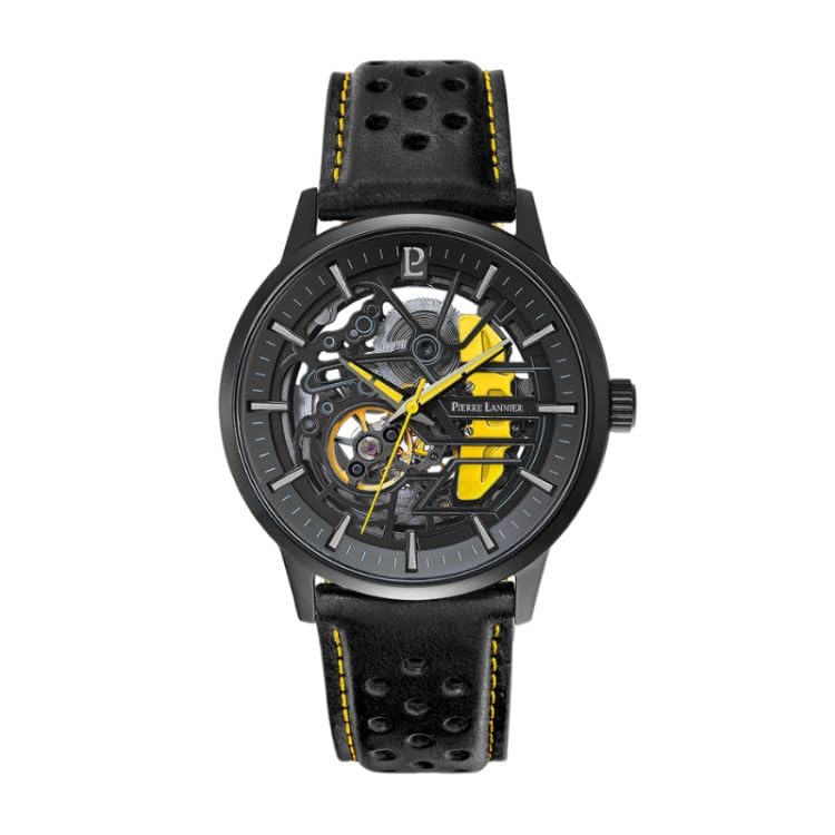 pierre-lannier-paddock-montre-homme-automatique-squelette-43-mm-cuir-noir image 4