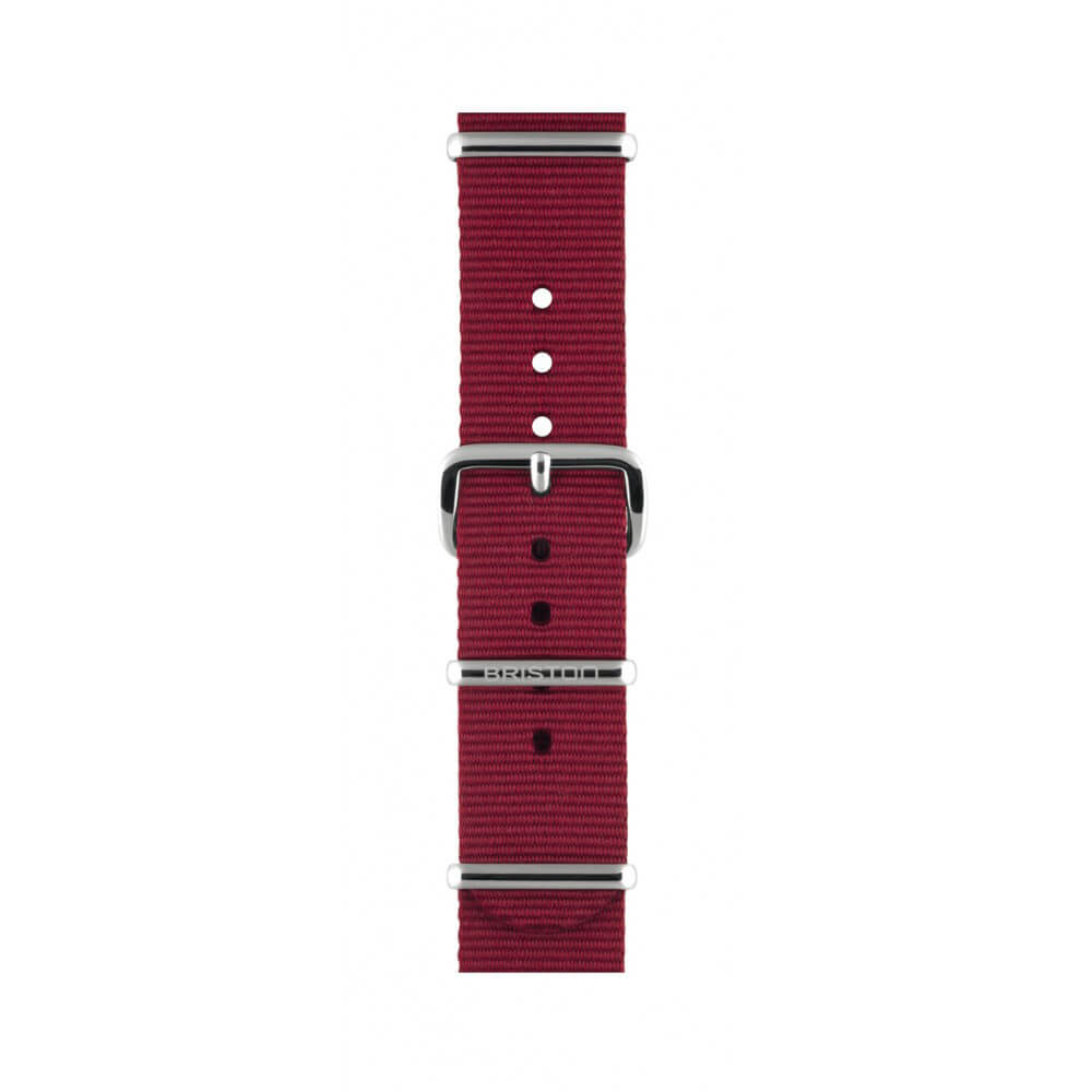 briston-bracelet-type-nato-18-mm-bordeaux image 1