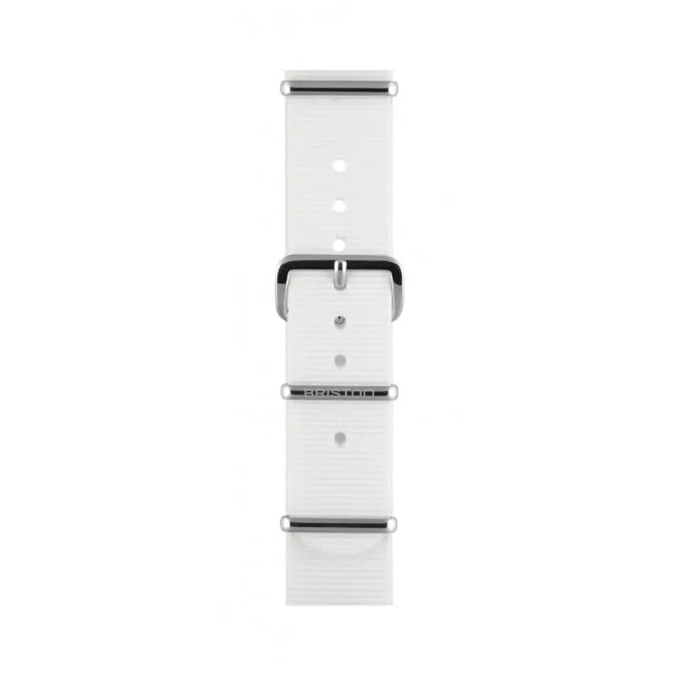 briston-clubmaster-classic-bracelet-type-nato-18-mm-blanc image 1