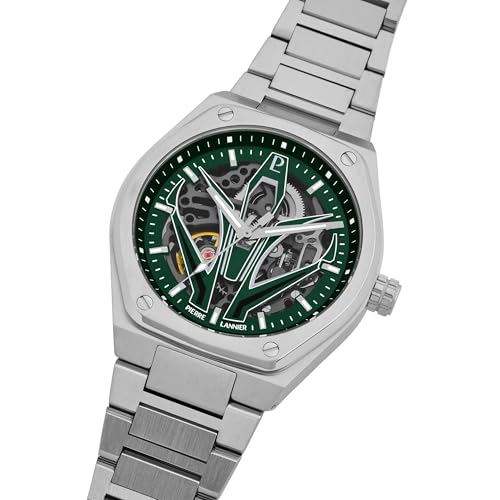 pierre-lannier-ardent-montre-automatique-42-5-mm-cadran-vert-squelette-acier-5-a image 7