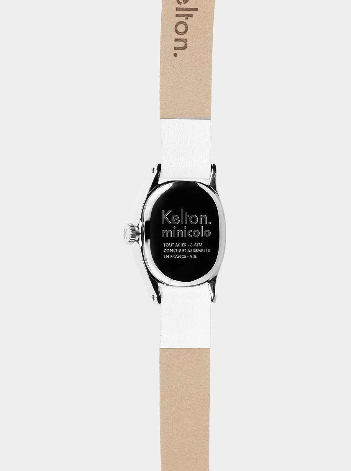 kelton-minicolo-blanche-montre-bijou-bo-tier-ellipso-de-double-tour image 6