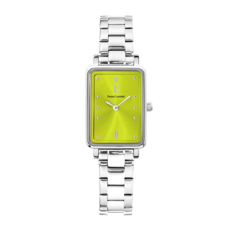 pierre-lannier-montre-ariane-rectangle-cadran-vert image 1