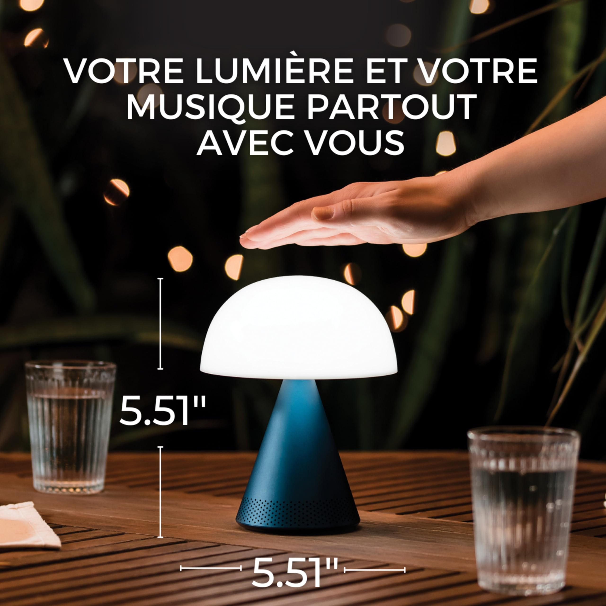 lexon-mina-l-audio-lampe-champignon-enceinte-bluetooth-alu-poli image 3