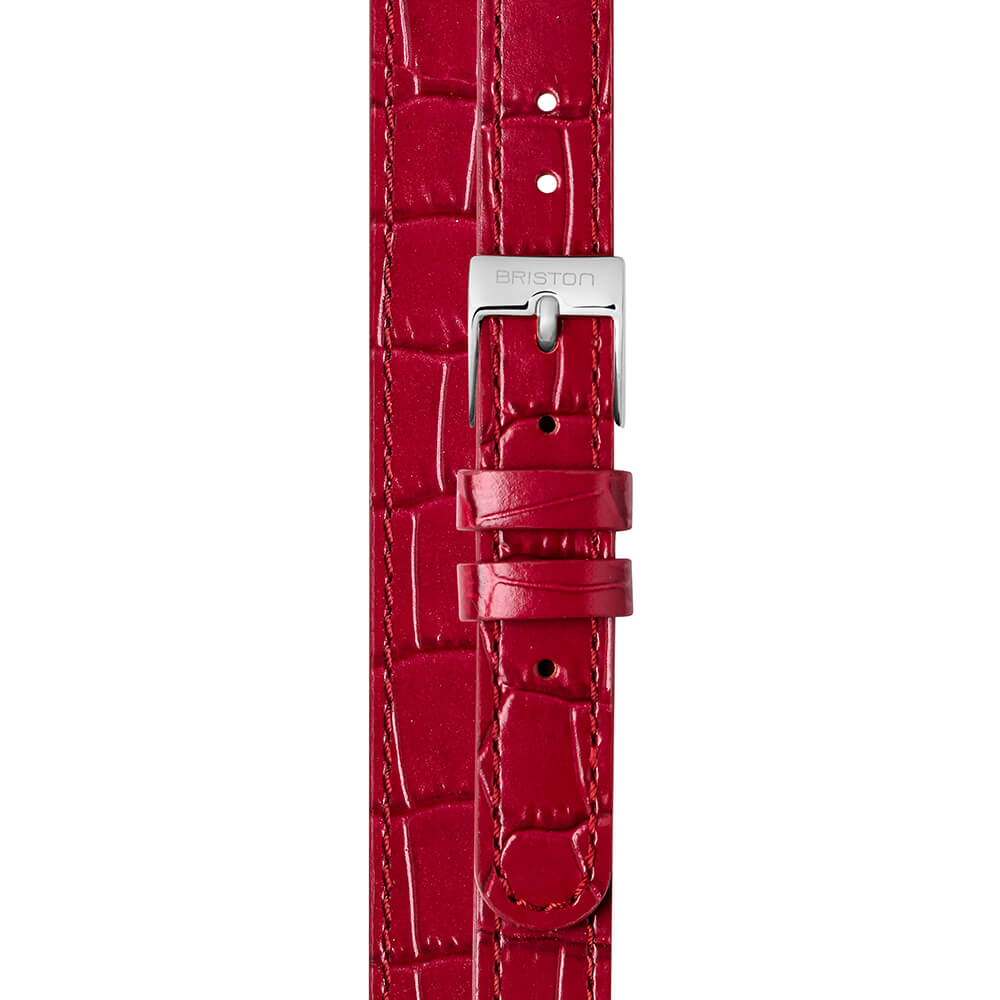 briston-bracelet-cuir-luxury-bordeaux-12-mm-imitation-alligator image 1