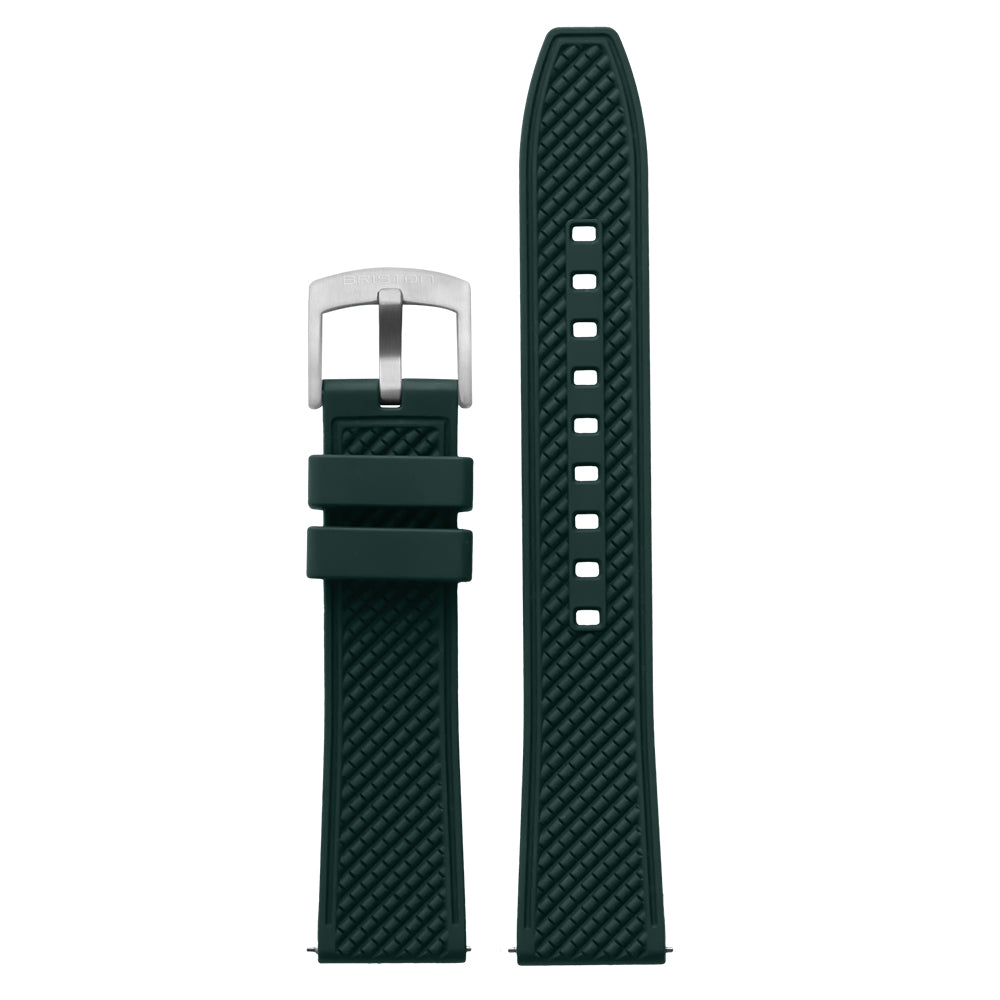 briston-bracelet-rubber-fkm-vert-anglais-20-mm image 1