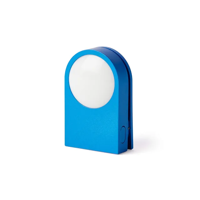 lexon-lucie-clip-led-signalisation-aluminium-bleu-rechargeable image 1